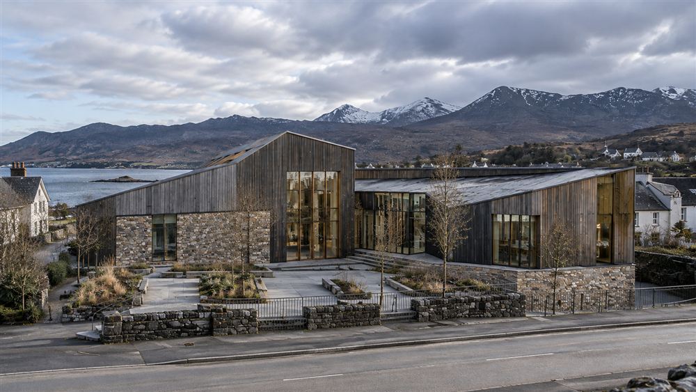 An T-Eathar: a timber and stone youth, culture and heritage centre above Loch Gairloch