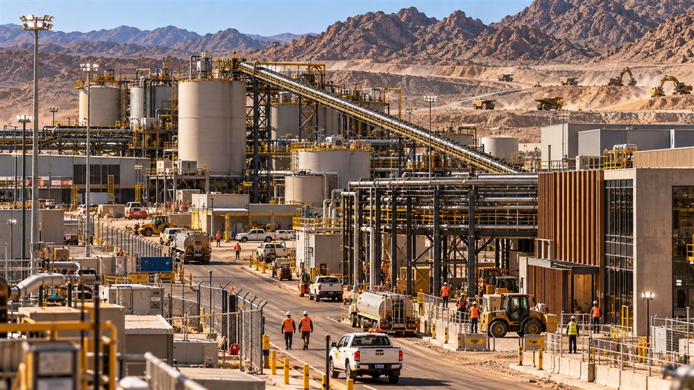 NEBU: a gold processing plant and mine below the mountains of Aswan