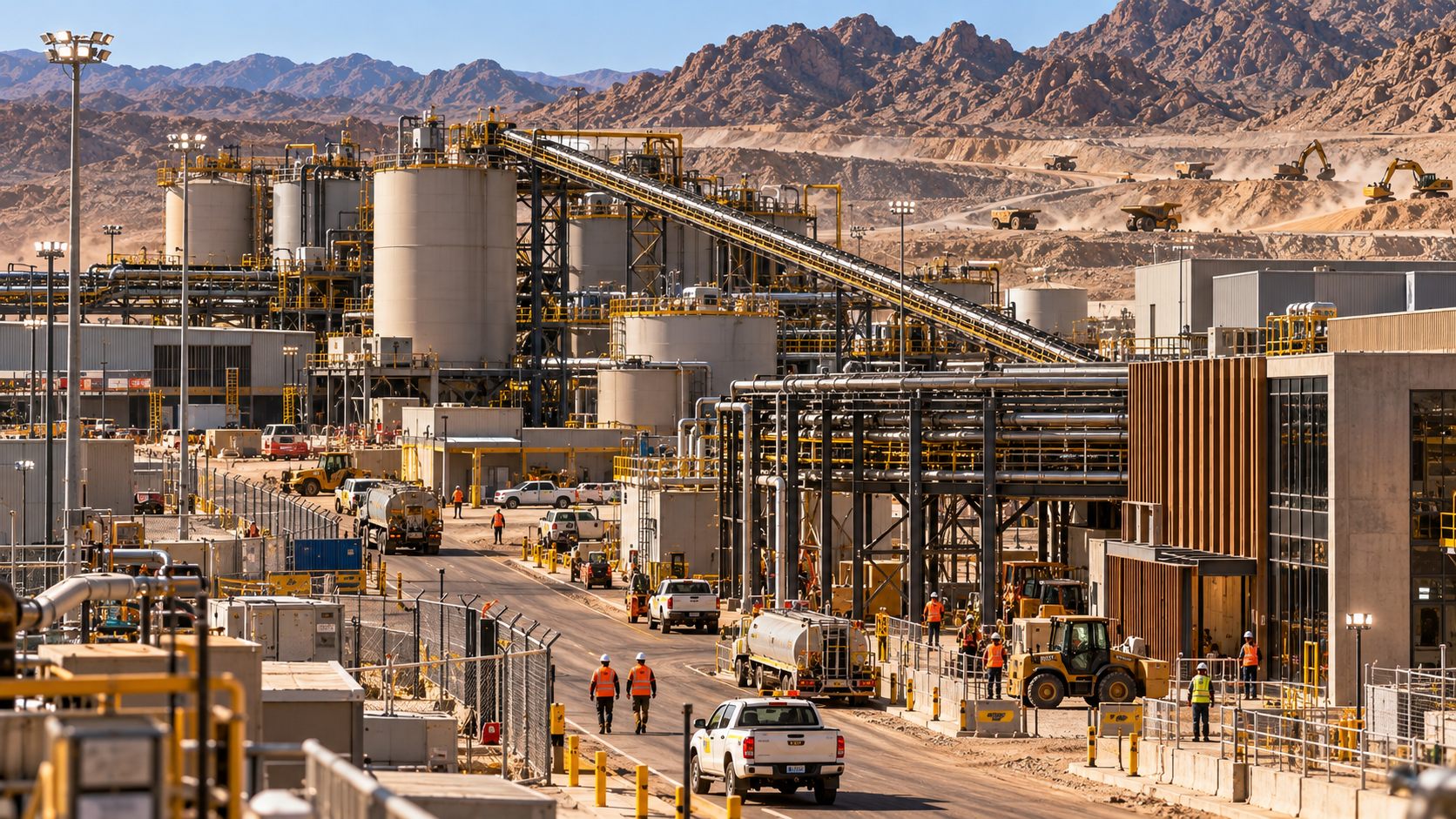 NEBU: a gold processing plant and mine below the mountains of Aswan