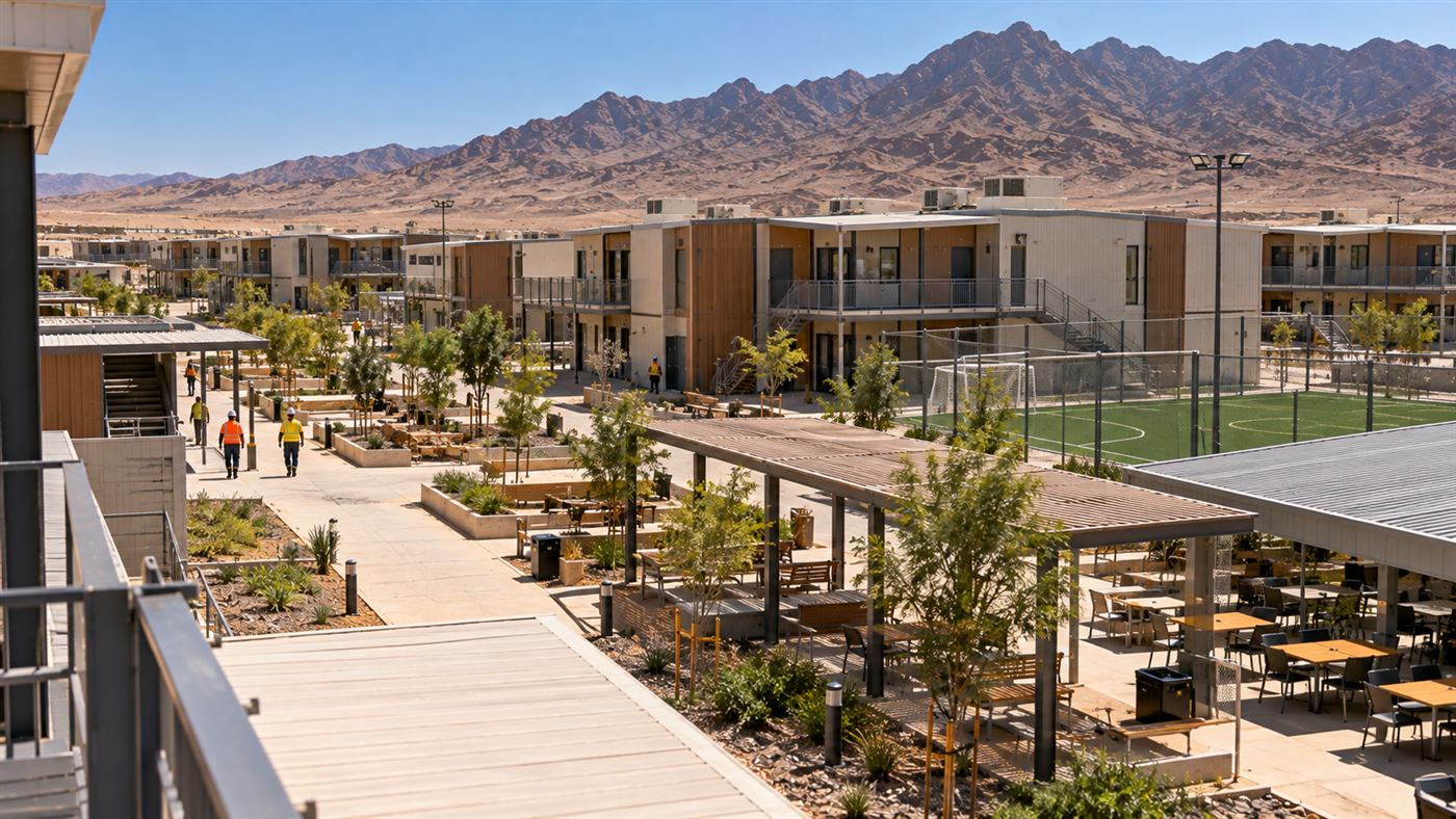 NEBU: residential buildings, shaded seating and planting
