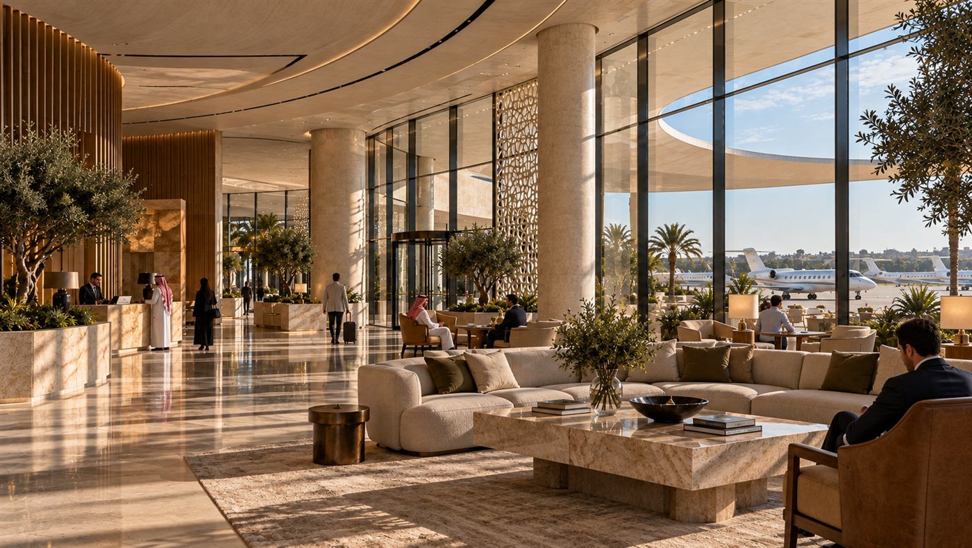 Nouzha: the lounge and main concourse