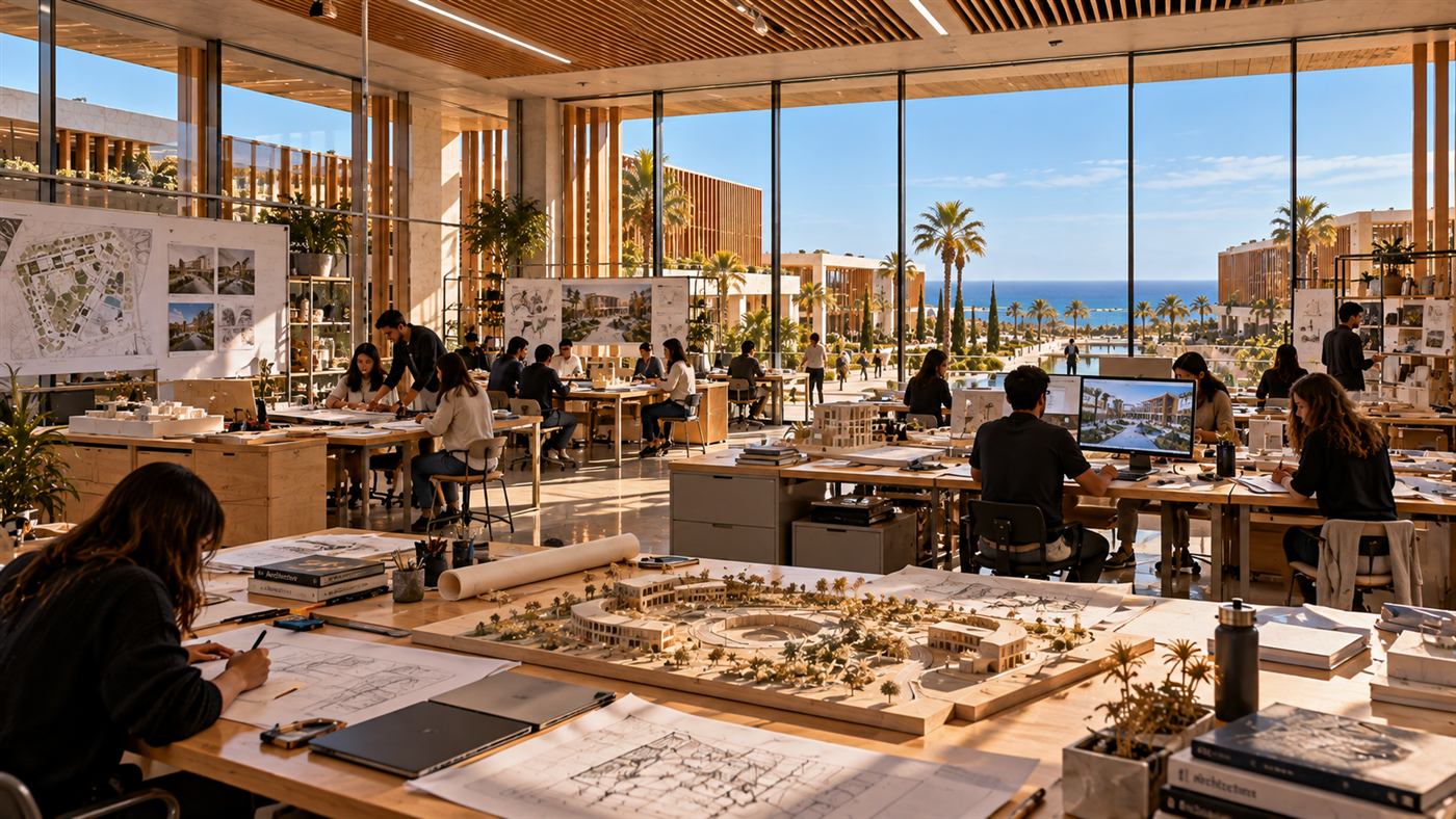 The Museion Institute: a design studio looking over the campus